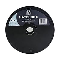 HATCHBOX 1.75mm Silver PLA 3D Printer Filament - 1kg Spool (2.2 lbs) - Dimensional Accuracy +/- 0.05mm from HATCHBOX 3D Printer