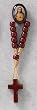 Rosary Lapel Pin with Cross - Sacred Heart of Jesus - MADE IN ITALY