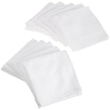 Bardwil Cotton Barmop, Pack of 12 Dishcloths, White by 