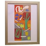 Vegetaux By Henri Matisse - Original Stone Lithograph Published in Verve - Framed Artwork