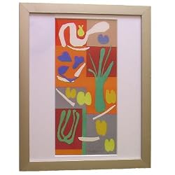 Vegetaux By Henri Matisse - Original Stone Lithograph Published in Verve - Framed Artwork
