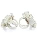 Fullkang 0-12M Baby Toddler Infant Girls Sock Sandals Shoes Barefoot Toe Blooms Shoes (White)