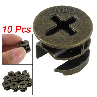 Amico Furniture Cabinets Metal Cam Fittings Connectors 10 Pcs