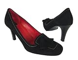 Coach Lisette Black Kid Suede Loafer Pumps