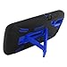 Aimo Wireless PNP8010PCMX002S Guerilla Armor Hybrid Case with Kickstand for Pantech Flex P8010 - Retail Packaging - Black/Blue