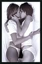Kiss Framed Posterz by Tanya Chalkin,25.7 x 37.7 Framed