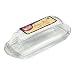 Tablecraft H124 Clear Glass Butter Dish
