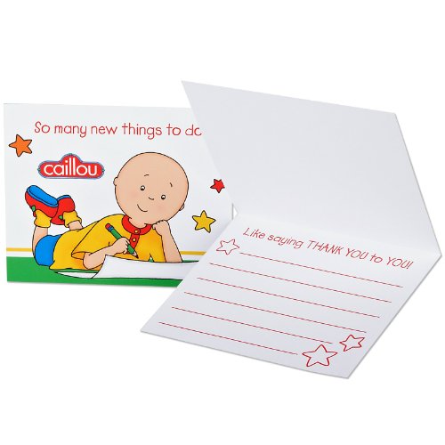 Caillou Thank-You Notes (8) Party Supplies
