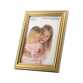 Inov8 British Made Traditional Picture / Photo Frame 10 X 8 Size - 25.4cm x 20.3cm x 1.3cm / Gold 4PK