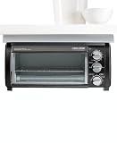 Black & Decker TROS1500B SpaceMaker Traditional Toaster Oven, Black