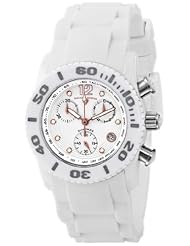 Swiss Legend Womens 10128-02-RA Commander Diamonds Analog Display Swiss Quartz White Watch
