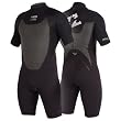Mens Billabong Foil 202 Shorty Wetsuit. Black Black Mettalic