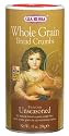 Gia Russa Whole Grain Unseasoned Breadcrumbs, 10-Ounce Canister (Pack of 12)