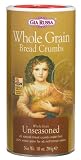 Gia Russa Whole Grain Unseasoned Breadcrumbs, 10-Ounce Canister (Pack of 12)