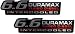 2 x (pair/set) 6.6L Liter Duramax Intercooled Turbo Diesel Emblem for Chevy Chevrolet Silverado Express Kodiak Topkick GMC Sierra Savana Savanna HD General Motors Hummer H1 Alpha Pickup Vans Trucks