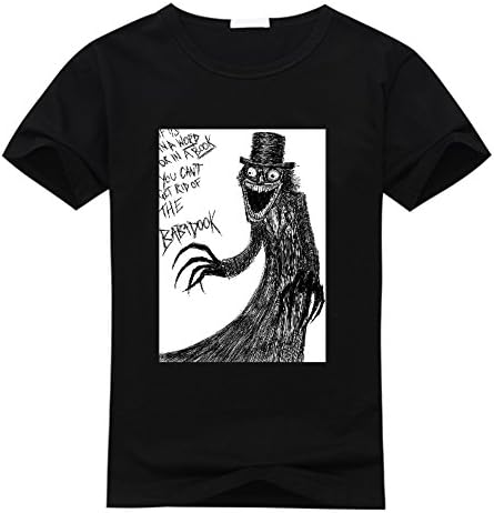 Feqi Men's The Babadook Poster Short Sleeve Cotton Diy T-Shirt For Men XXX-Large Black