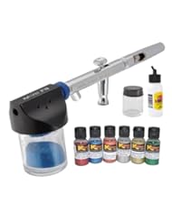 Automotive Parts and Accessories: Mini Flake Buster and Iwata 4200 Airbrush & 2 Glass Bottles with FREE - 6 - 1/2oz Flake Colors - Old School Flake