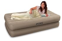 Intex Single Size Comfort Air Bed with Built in Electric Pump