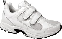 Women's FLASH VELCRO Athletic Sneaker - White Combo Size: 12 Width: M - 1 pair