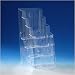 VITAdisplays� Tisch-Prospektst�nder / Prospekthalter, DINlang-DL-"1/3 A4" (10,9�21cm), 4 Etagen, Transparent (NE-140)
