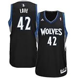 NBA Men's Minnesota Timberwolves Kevin Love Revolution 30 Black Alternate Swingman Jersey (XXL)