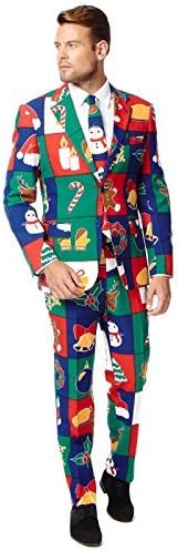Mens OppoSuits Quilty Pleasure Christmas Costume Suit (UK Size 48) by Opposuit