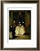 Masked Figures in a Venetian Coffee House Framed Art Poster Print by Pietro Longhi, 25x29