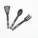 Funnytoday365 Kitchen Cooking Tools 3Pcs Mini Nylon Kitchen Utensils Set Slotted Turner Solid Spoon Fork Children Dinner Tools