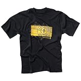 100% Cotton T Shirt Black (Black) - Large