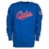 Chicago Cubs Crewneck Tackle Twill Fleece by Majestic Athletic
