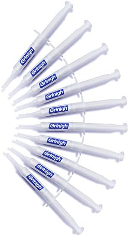 Grinigh Home Teeth Whitening Gel with Reusable Syringe Tips | Refill for Kit with 150 Treatments of Clinical Regular Strength Gel(44% Carbamide Peroxide)