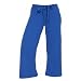 Royal Blue Solid color Lightweight Low Rise Flared Cotton Jersey Capris with tie cord waist. 5 Adult sizes