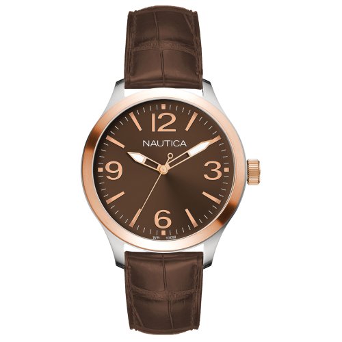 Nautica Unisex N13027M BFD 102 Mid Classic Analog with Enamel Bezel Watch