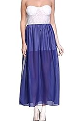 Sexy Strapless Summer Chiffon Cocktail Full Length Illusion Club Dress/Prom Dress/Party Dress/Maxi Dress 