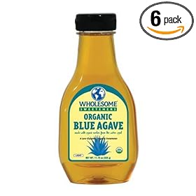 Wholesome Sweeteners Organic Blue Agave, Light, 11.75-Ounce Bottles (Pack of 6)