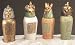 Egyptian Canopic Jars (Set Of 4) - Collectible Figurine Statue Figure