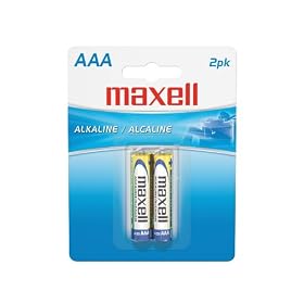 Maxell 723807 LR03 2BP AAA Cell 2 Pack Carded Battery