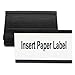 BI-SILQUE VISUAL COMMUNICATION PRODUCTS FM2630 Magnetic Card Holders, 3quot;w x 1.584quot;h, Black, 10/Pack