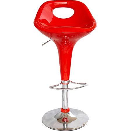 2 X Euro Style Tall Bar Stools Chrome Base Footrest wine(1077)