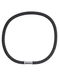 Sterling Silver Hematite Beaded Collar Necklace