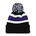 NFL Baltimore Ravens '47 Brand Breakaway Cuff Knit Hat with Pom, Black, One Size