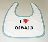 Baby Bib with I Love Oswald