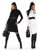 Heißes trendy Strickkleid mit Gürtel von Voyelles (LIX L226) in verschiedenen Farben Reviews