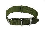 20mm NATO G10 Green Nylon Military Watch Band Strap on sale