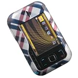 Crystal Hard BROWN Cover with CHECKERED Design Case for Nokia Surge 6790 AT ....
