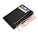 Foryee Genuine Leather Slim Mini Front Pocket Wallet With Zipper for Men and Women