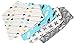 MSsmart(TM) Unisex 4Pack Baby Absorbent Cotton Bandana Drool Bibs,Cute Baby Gift for Boys & Girls Modern Baby Gifts Set (Arrows & Triangles Set)