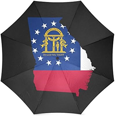 Best Friends/Sisters/Brothers Gifts Presents Georgia State Flag Home Design 100% Fabric And Aluminium Foldable High-quality Umbrella