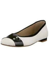 By Malene Birger Drennan Q29801, Damen Ballerinas, schwarz/weiss, (schwarz/weiss)