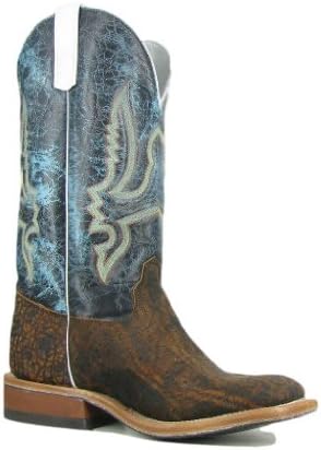 Olathe Western Boots Mens Leather Cowboy Elephant Skid Row 9 D 8021